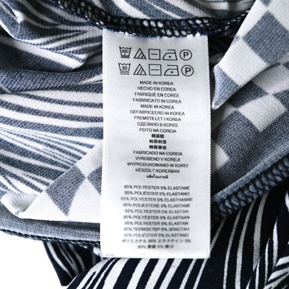 MICHAEL MICHAEL KORS Navy White Swirl Pattern Pull On Dress - Size Large - Picture 9 of 10